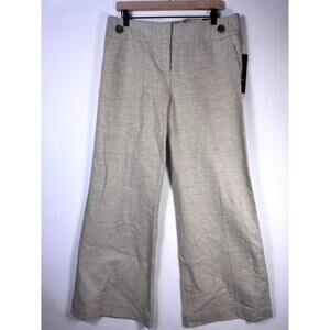 THE LIMITED Luxe Collection Cassidy Fit Linen Blend Wide Leg Pant Casual Career